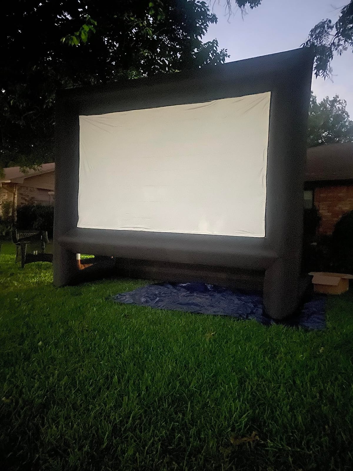 GYUEM 21 feet Inflatable Outdoor Projector Movie Screen Huge Blow Up Screen customer photo 1
