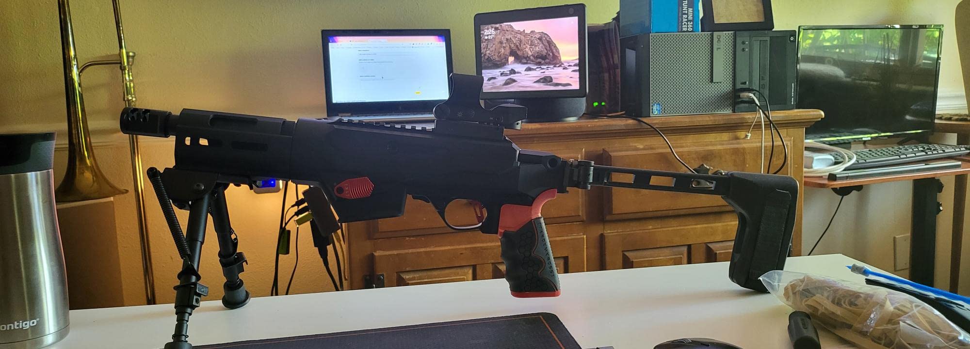 Feyachi B13 Tactical M Lock Bipod 6-9 Inch Lightweight Rifle Bipod Directly Attach to M Lock System for Hunting and Shooting customer photo 1