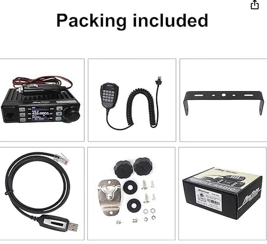 AnyTone Mini Size Dual Band Transceiver Mobile Radio VHF/UHF Two Way Radio AT-779UV for Car Vehicle Black customer photo 2
