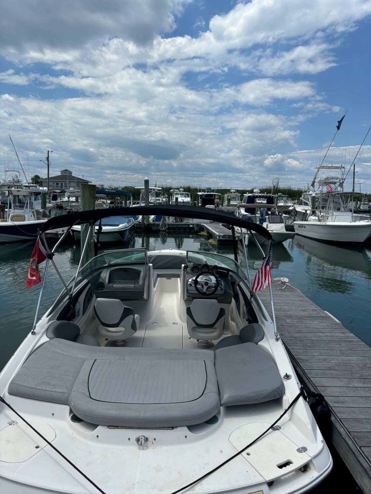 MSC Captain Boat Seat (White/Charcoal) customer photo 2