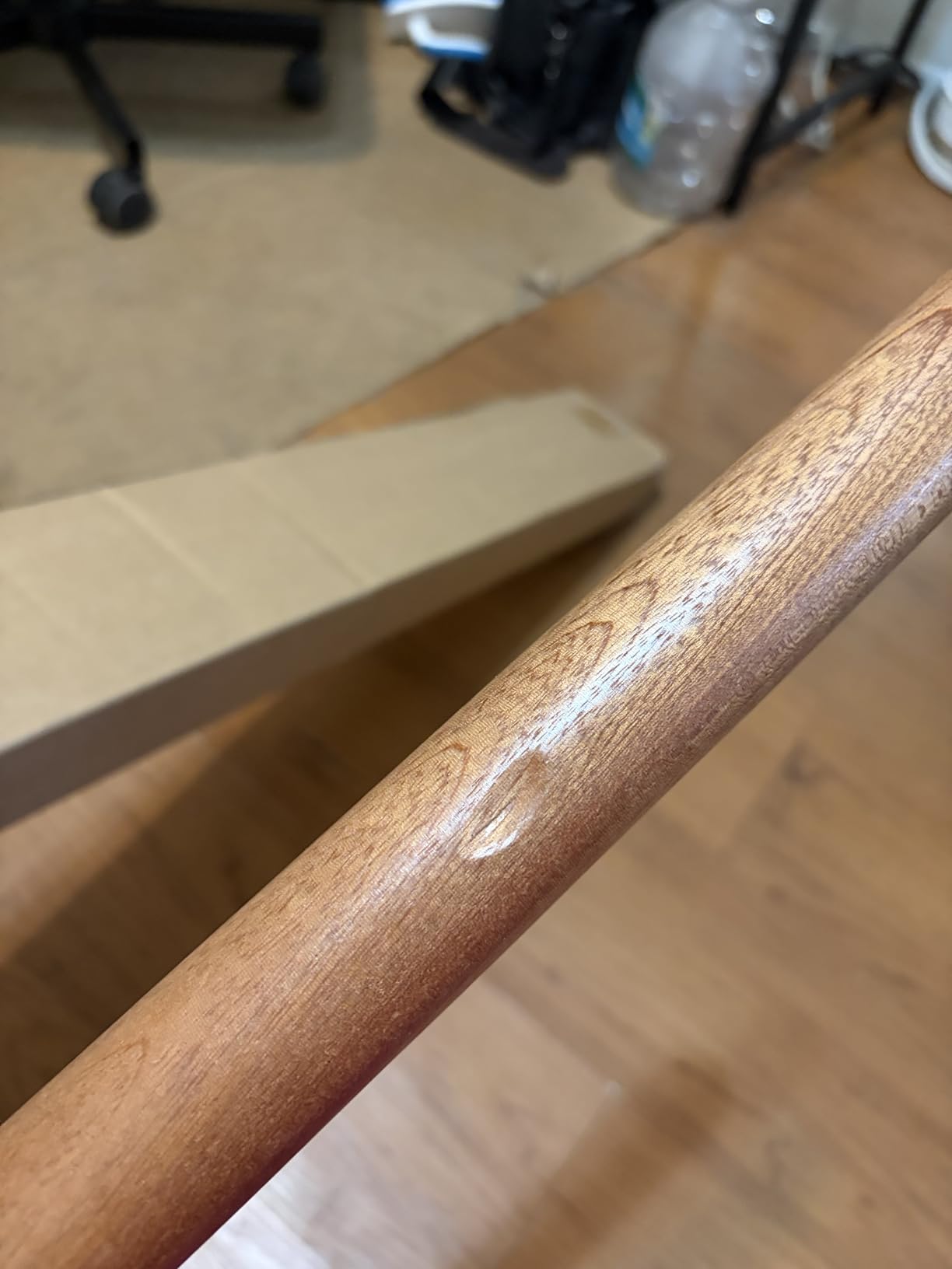 AISOSO French Rolling Pin for Baking,17.7 Inches Wooden Dough Roller,Brown customer photo 1