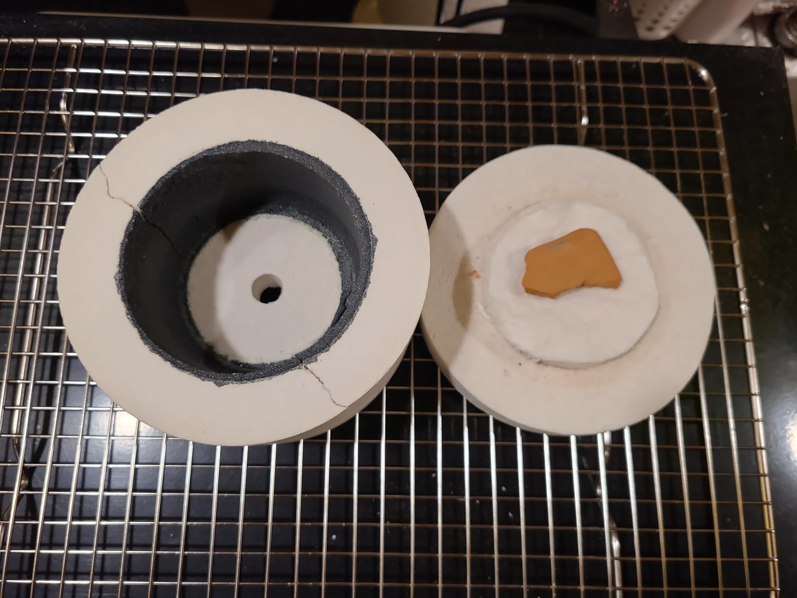 LuckyHigh Professional Large Microwave Kiln with 10pcs Kiln Paper for Fusing Glass DIY Glass Jewelry Making (195mm) customer photo 2