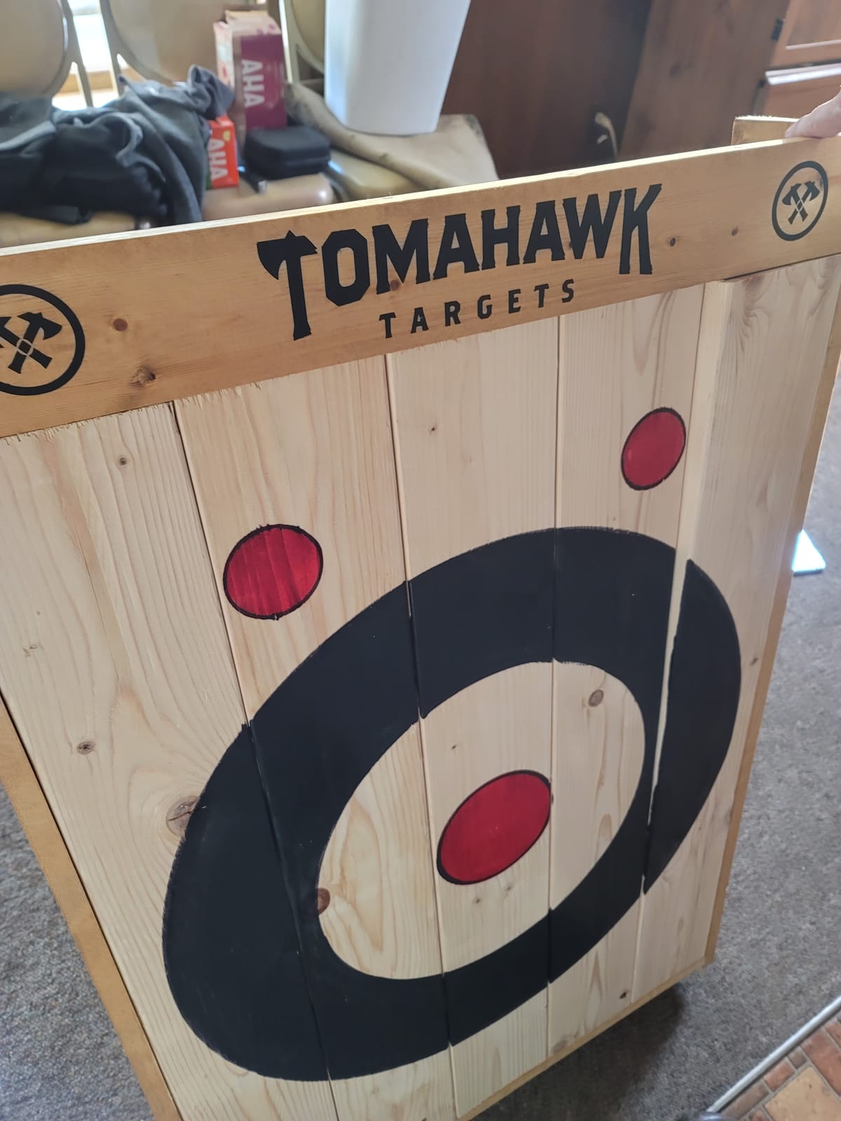 2-Ring Foldable Axe and Knife Throwing Target customer photo 1