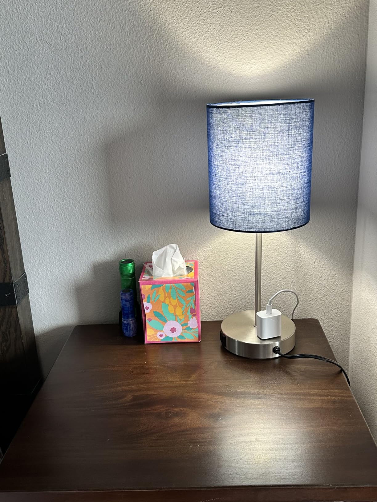 Set of 2 Touch Control Table Lamps with 2 USB & AC Outlet, 3-Way Dimmable Bedside Nightstand Lamps for Bedroom Living Room Nursery, 800 Lumens 5000K Daylight Bulbs Included customer photo 2