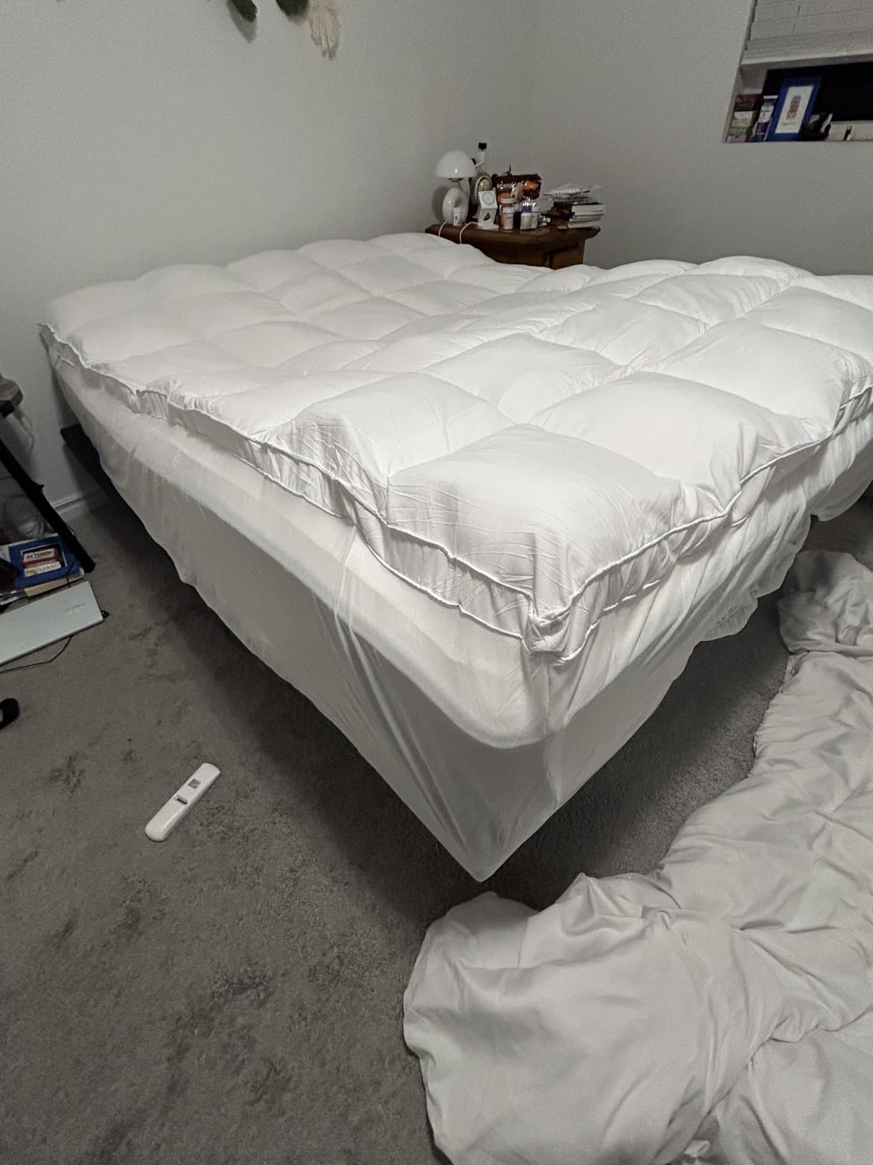 ELEMUSE Queen Goose Down Feather Mattress Topper, Feathered Pillow Top customer photo 2