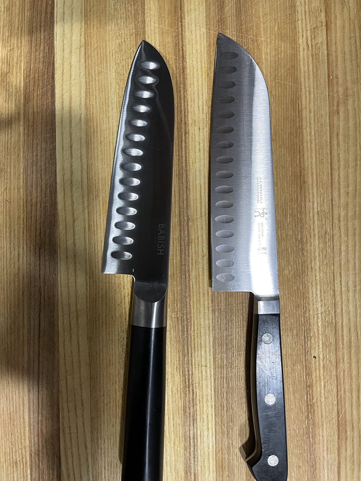 Babish 6.5 Inch Santoku Knife High Carbon 1.4116 German Steel Kitchen Knife Razor Sharp Blade Durable Precision Cutlery for Slicing Dicing Chopping Vegetables Meat and Fish customer photo 1