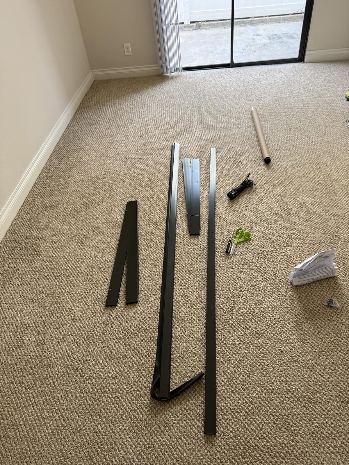K.D. Heavy Duty Galv.Steel Sliding Patio Screen Door Kit - 1-7/8