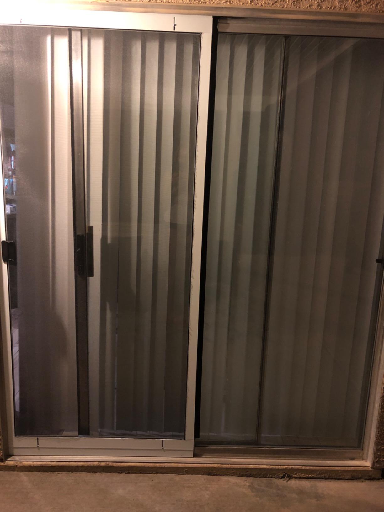 K.D. Heavy Duty Galv.Steel Sliding Patio Screen Door Kit - 1-7/8