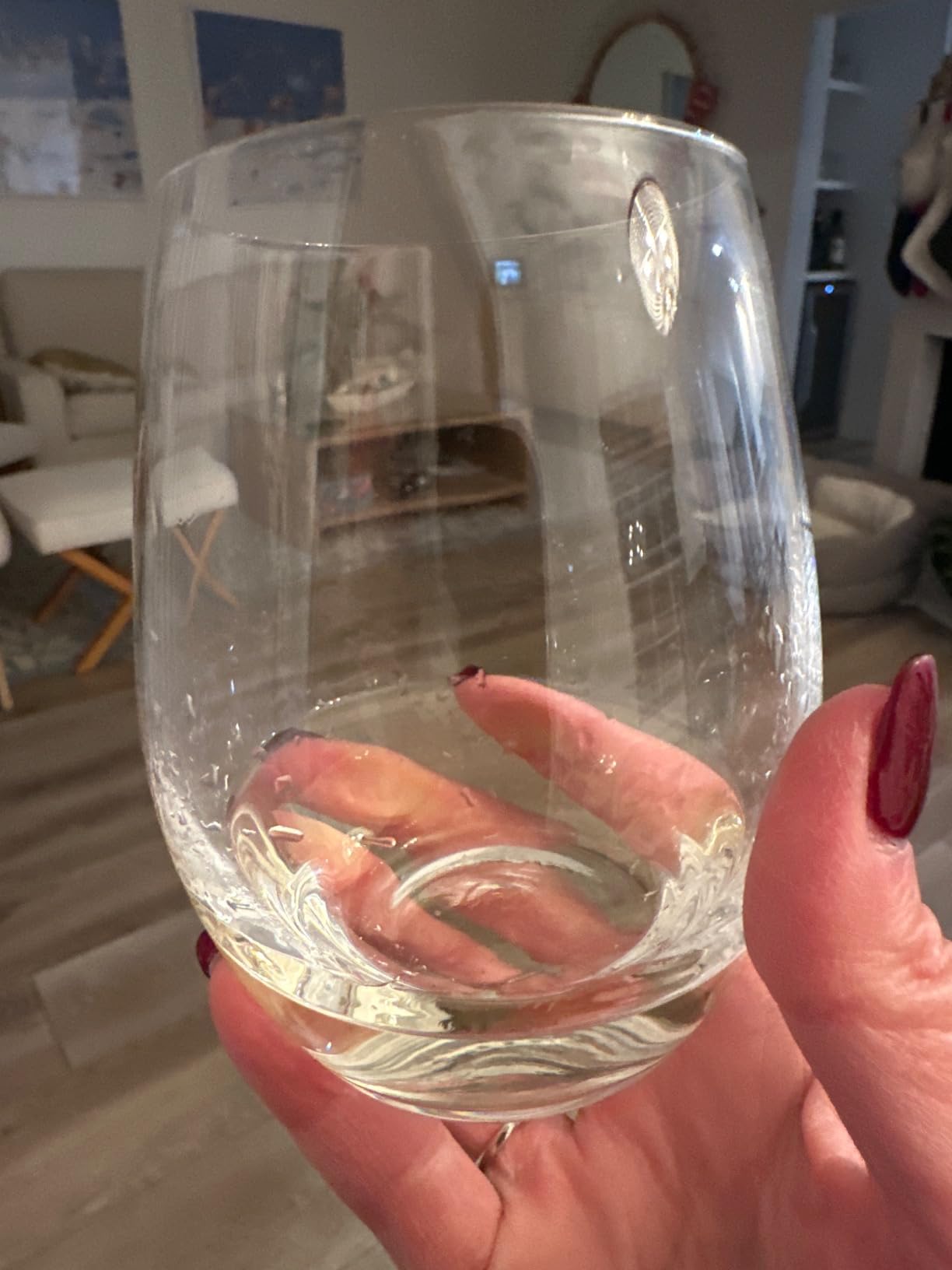 FAWLES Stemless Wine Glasses Set of 12, 15 Ounce Smooth Rim Standard Wine Glass Tumbler for Red, White Wine, Dishwasher Safe customer photo 1