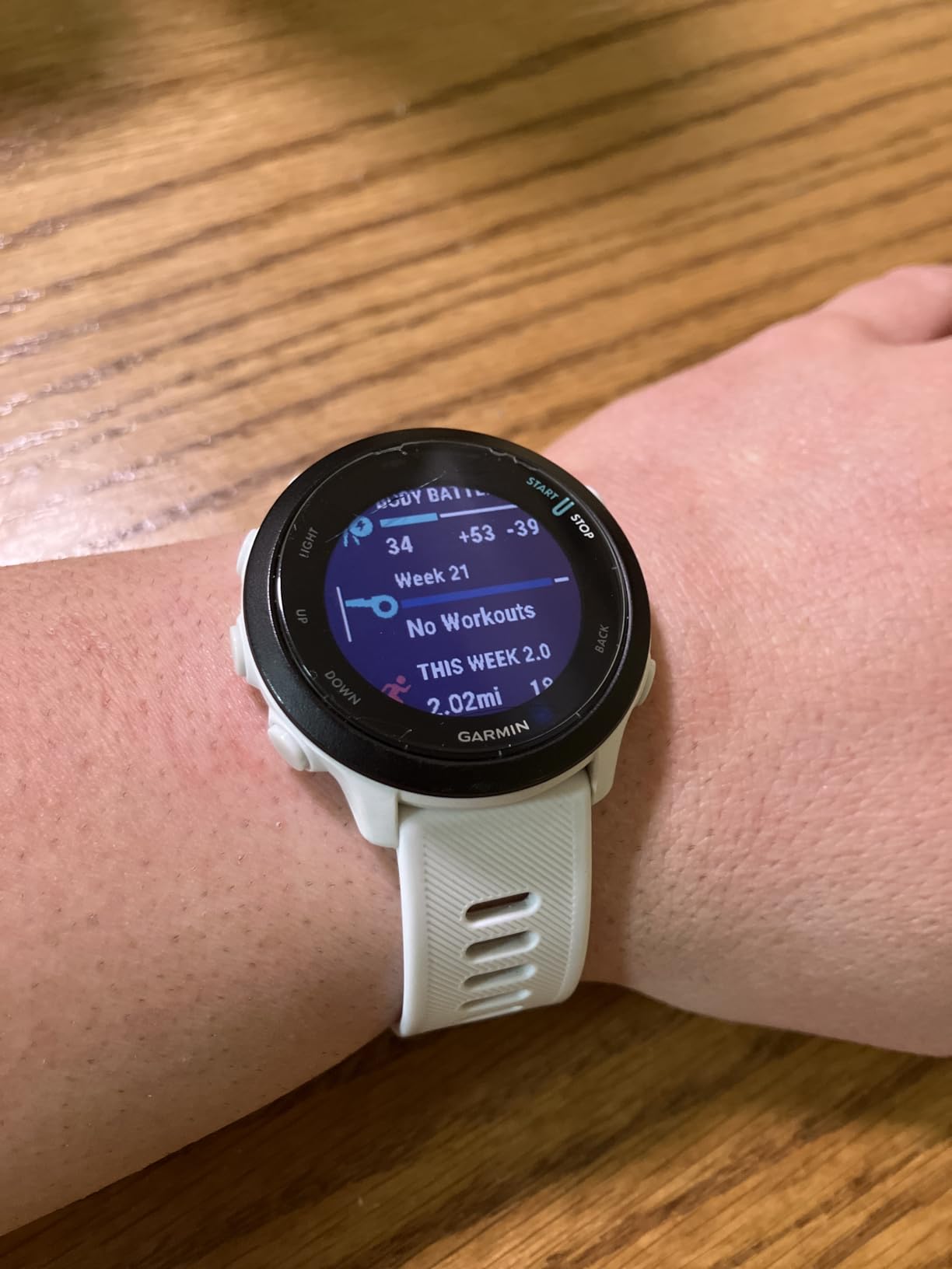 Garmin Forerunner 55, GPS Running Watch with Daily Suggested Workouts, Up to 2 Weeks of Battery Life, Black - 010-02562-00 customer photo 1