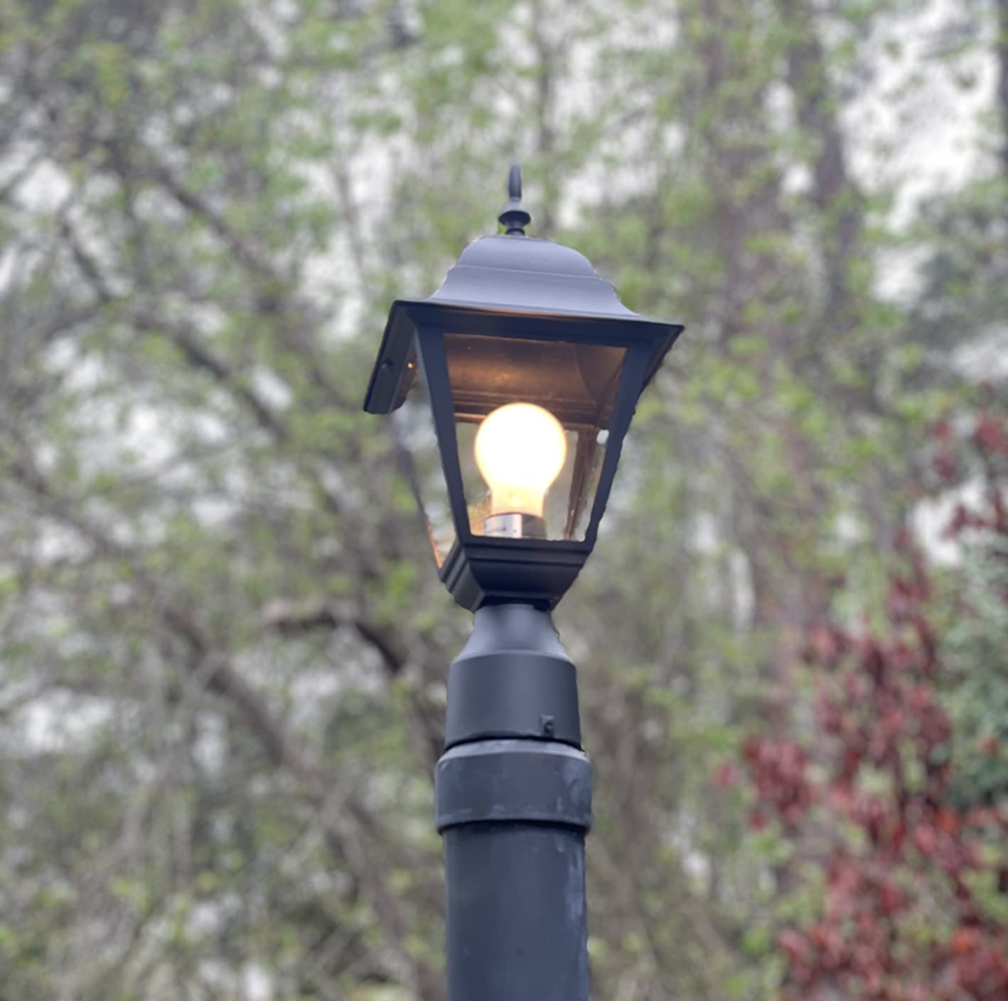 Windben Outdoor Post Light, Waterproof, 16.5in, Matte Black customer photo 1