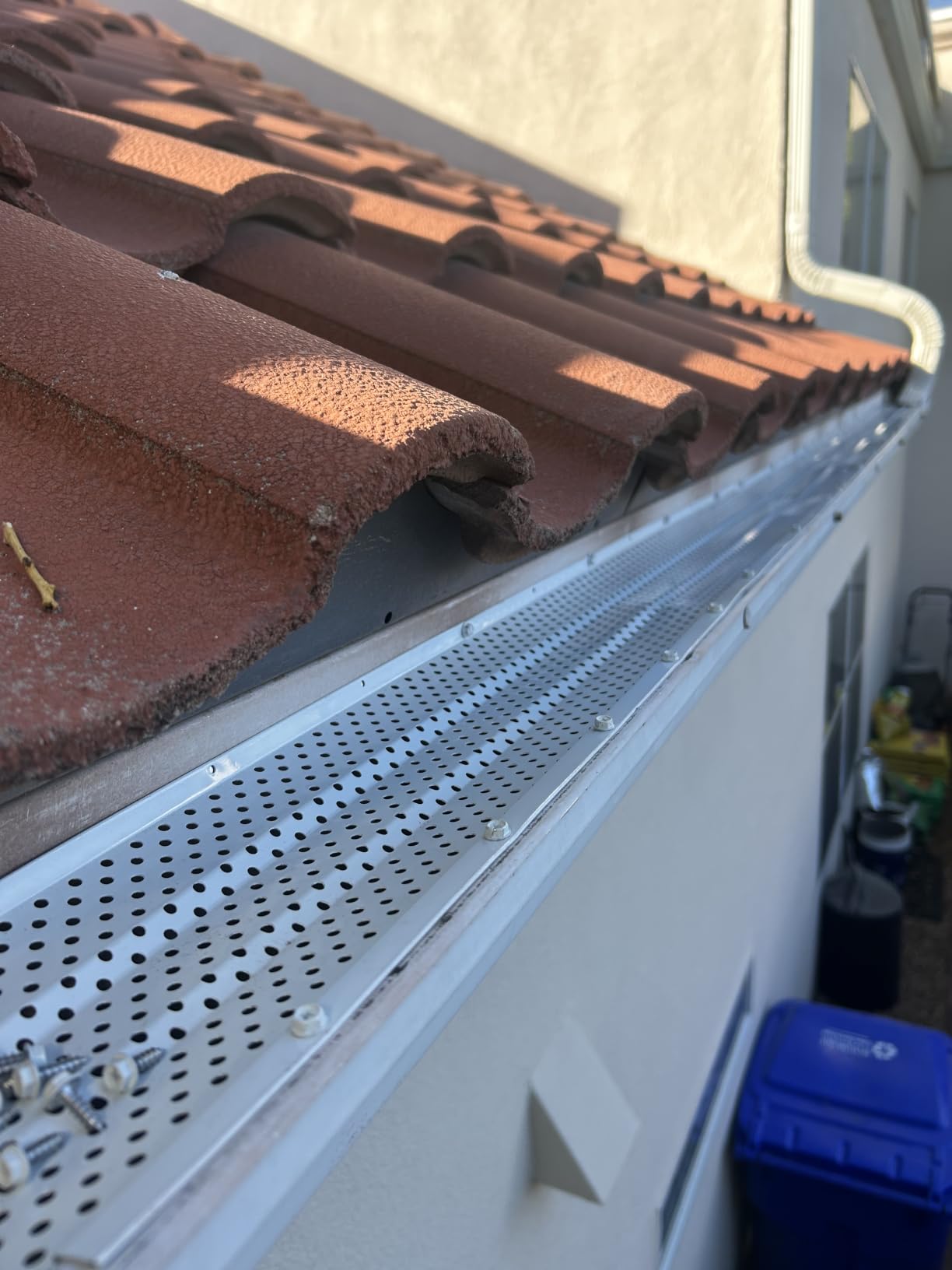 Standard Gutter Guards, 6 Inch, 200 FT, Aluminum, Black customer photo 2