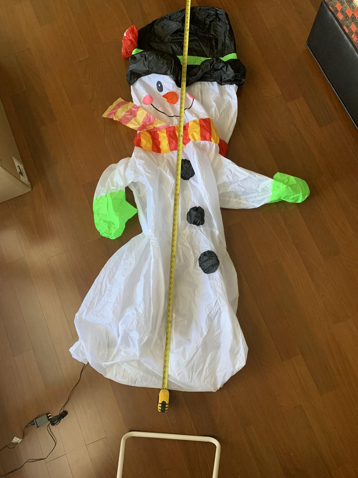 FunFanso 7 FT Christmas Inflatables Snowman Outdoor Decorations, Giant Blow up Snow Man Yard Decor Built-in Bright LED Light Wear Magic Hat, Weatherproof Holiday for Garden Patio Lawn Party Xmas Gifts customer photo 2