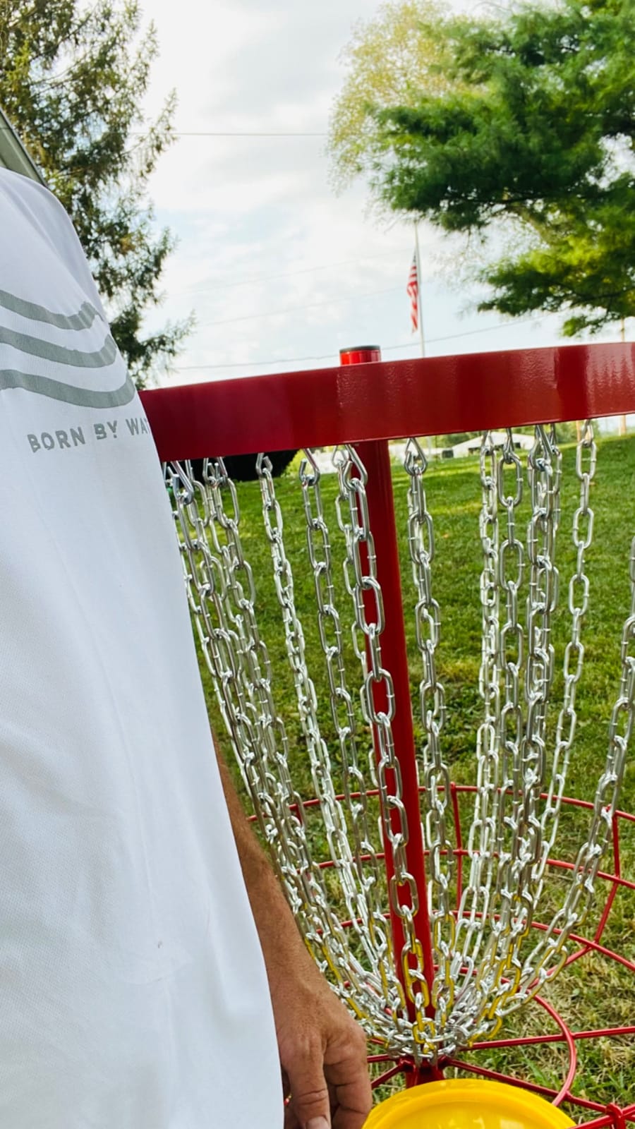 GoSports Regulation Disc Golf Basket - 24 Chain Portable Disc Golf Target customer photo 2