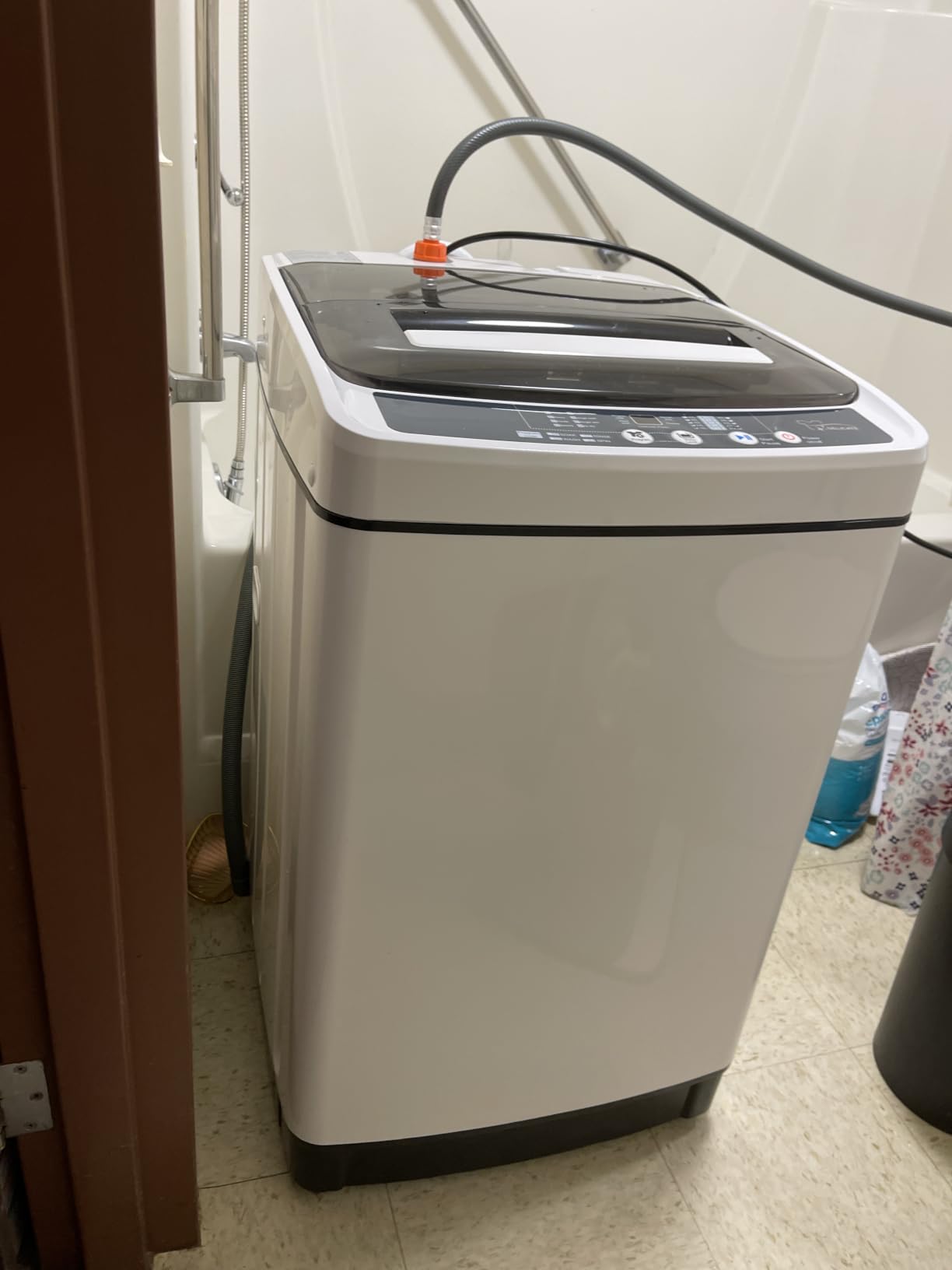 Giantex Portable Washing Machine, 2 in 1 Full Automatic Laundry Washer 1.5Cu.Ft 11lbs Capacity Washing and Spinning Combo 8 Programs 10 Water Levels Energy Saving Top Load Washer for Apartment Dorm customer photo 1