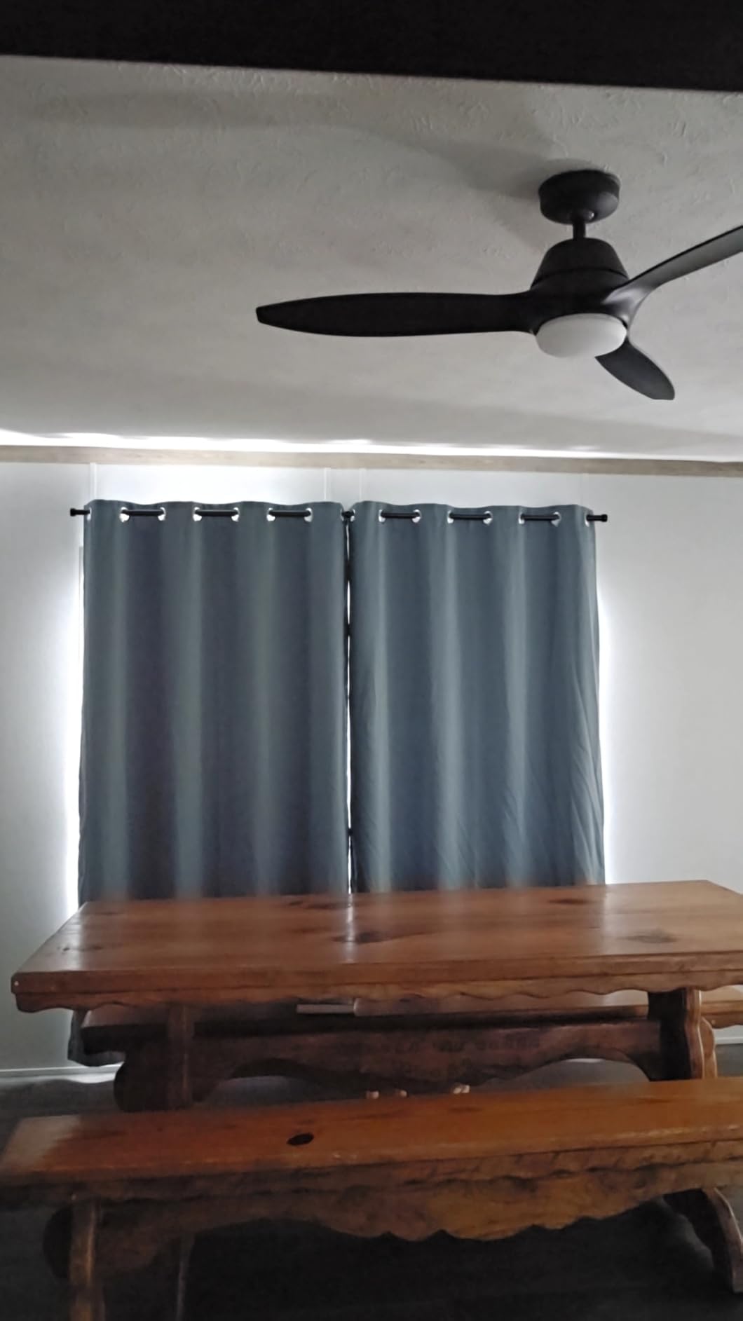 H.VERSAILTEX 100% Blackout Curtains for Bedroom Thermal Insulated Blackout Curtains 84 inch Length Heat and Full Light Blocking Curtains for Living Room with Black Liner 2 Panels Set, Light Sage customer photo 2