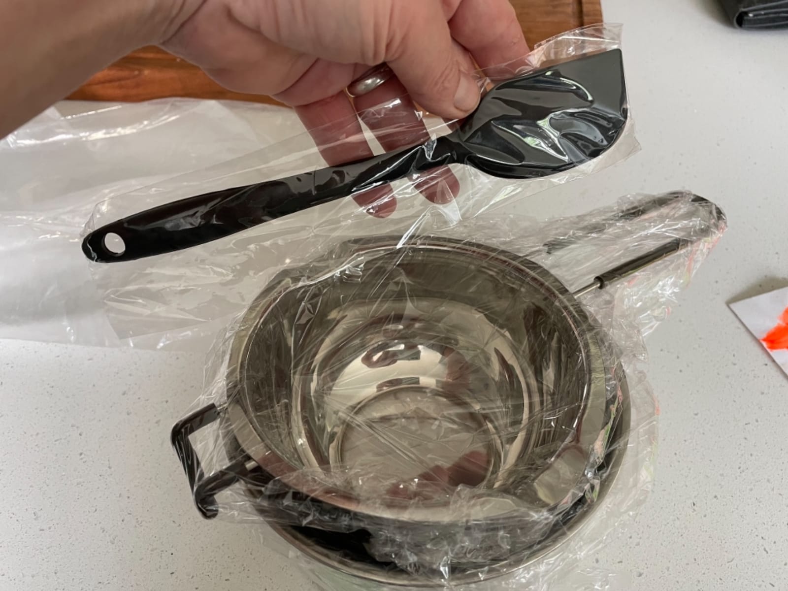 1000ML Double Boiler Pot with 2200ML Stainless Steel Pot,Silicone Spatula customer photo 2