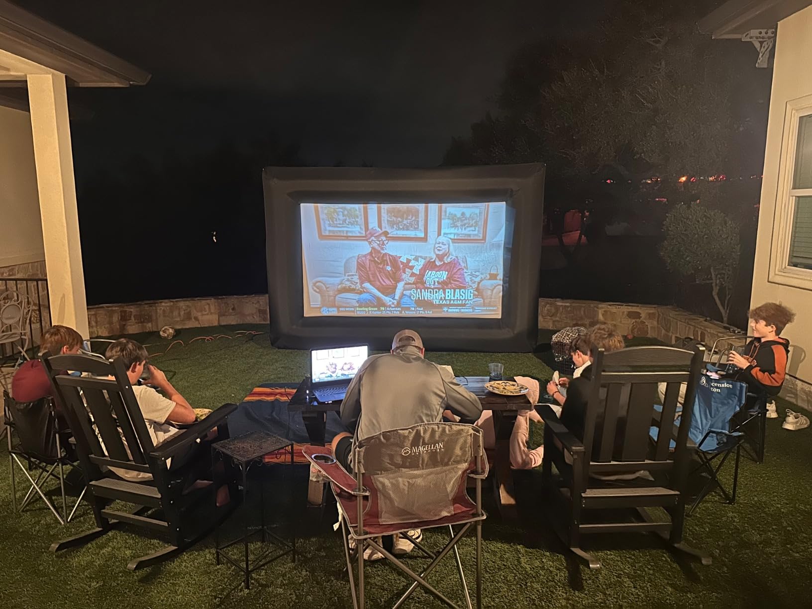 CZGBRO Inflatable Projector Screen - 14FT Outdoor Movie Screen customer photo 1