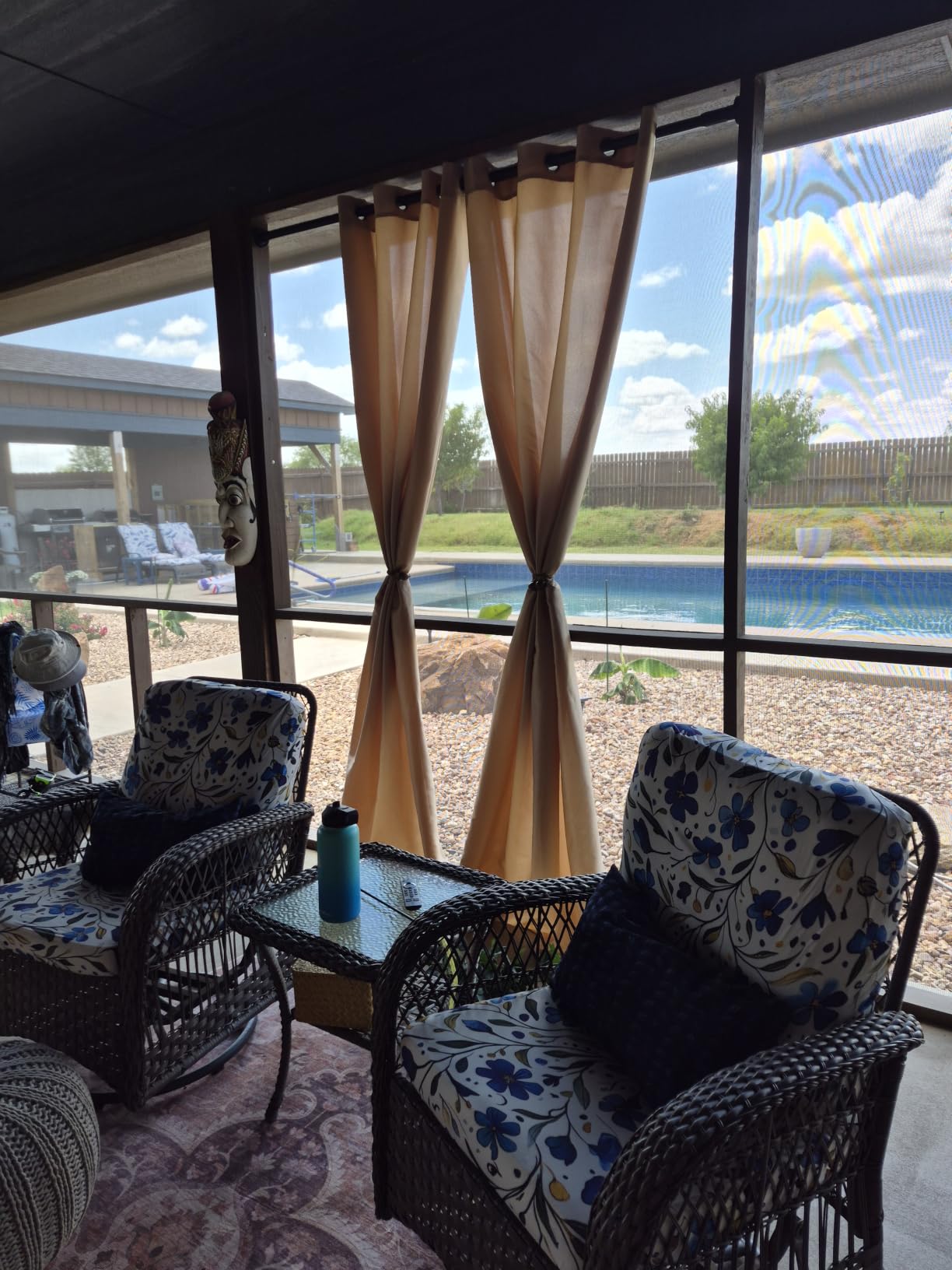 PureFit Outdoor Curtains for Patio Waterproof Weatherproof Outside Curtains customer photo 1