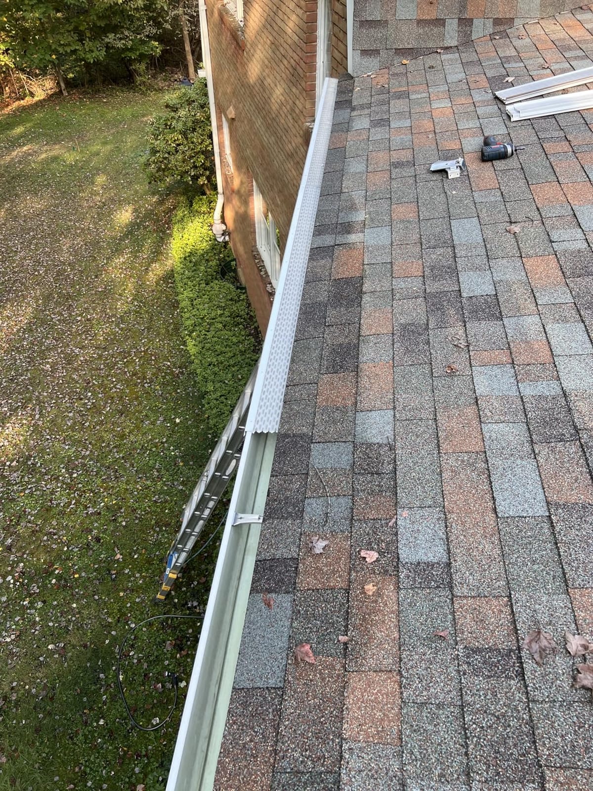 Micromesh Gutter Guards, 5 Inch, 100 FT, Stainless Mesh, White customer photo 2
