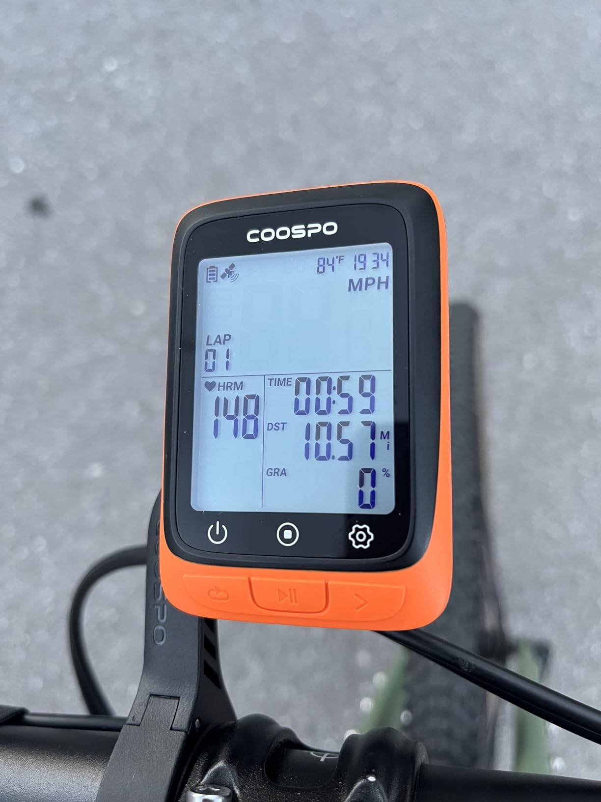 COOSPO Bike Computer Wireless GPS, Cycling Computer GPS Bike Tracker with Bluetooth/ANT+, Waterproof Bicycle Computer GPS Speedometer with Auto Backlight, 2.4 inch LCD Display customer photo 2