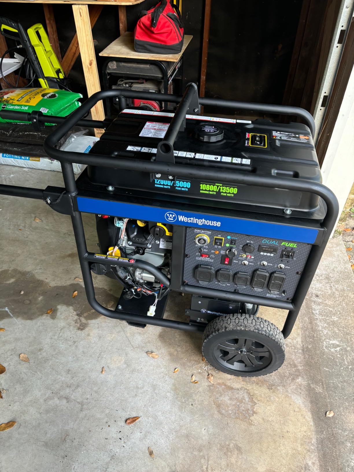 Westinghouse 18000 Peak Watt Dual Fuel Home Backup Portable Generator, Remote Electric Start, Transfer Switch Ready, Gas & Propane Powered, CO Sensor customer photo 1