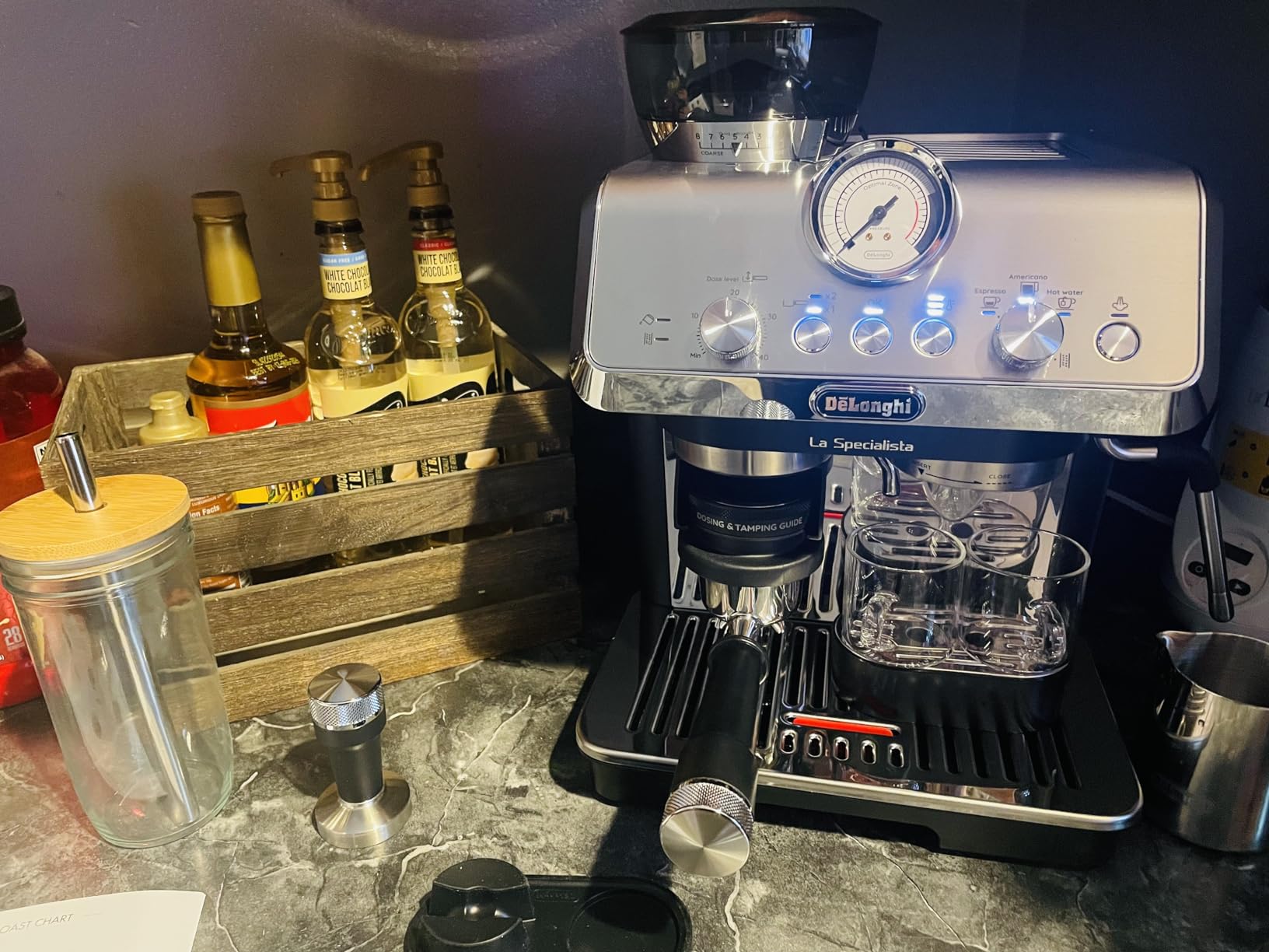 De'Longhi La Specialista Espresso Machine with Grinder, Milk Frother, 1450W, Barista Kit - Bean to Cup Coffee & Cappuccino Maker,Stainless Steel, Black customer photo 2