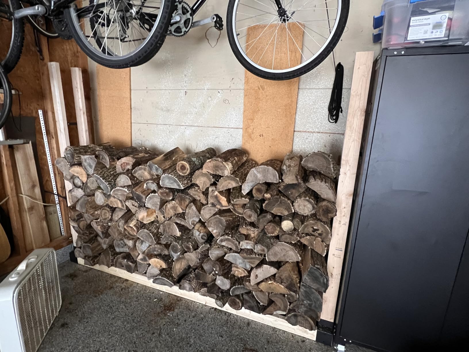 Mr IRONSTONE Firewood Rack Outdoor Indoor, Adjustable to ANY Length Firewood Log Rack Brackets Kit, Heavy Duty Fire Wood Storage Racks, Fireplace Wood Holder for Patio Deck customer photo 1