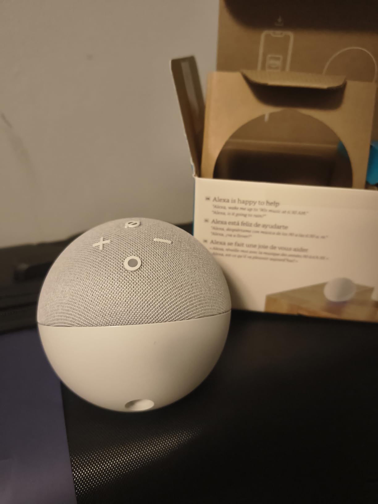 Amazon Echo Dot (newest model) - Vibrant sounding speaker, Designed for Alexa+, Great for bedrooms, dining rooms and offices, Charcoal customer photo 1