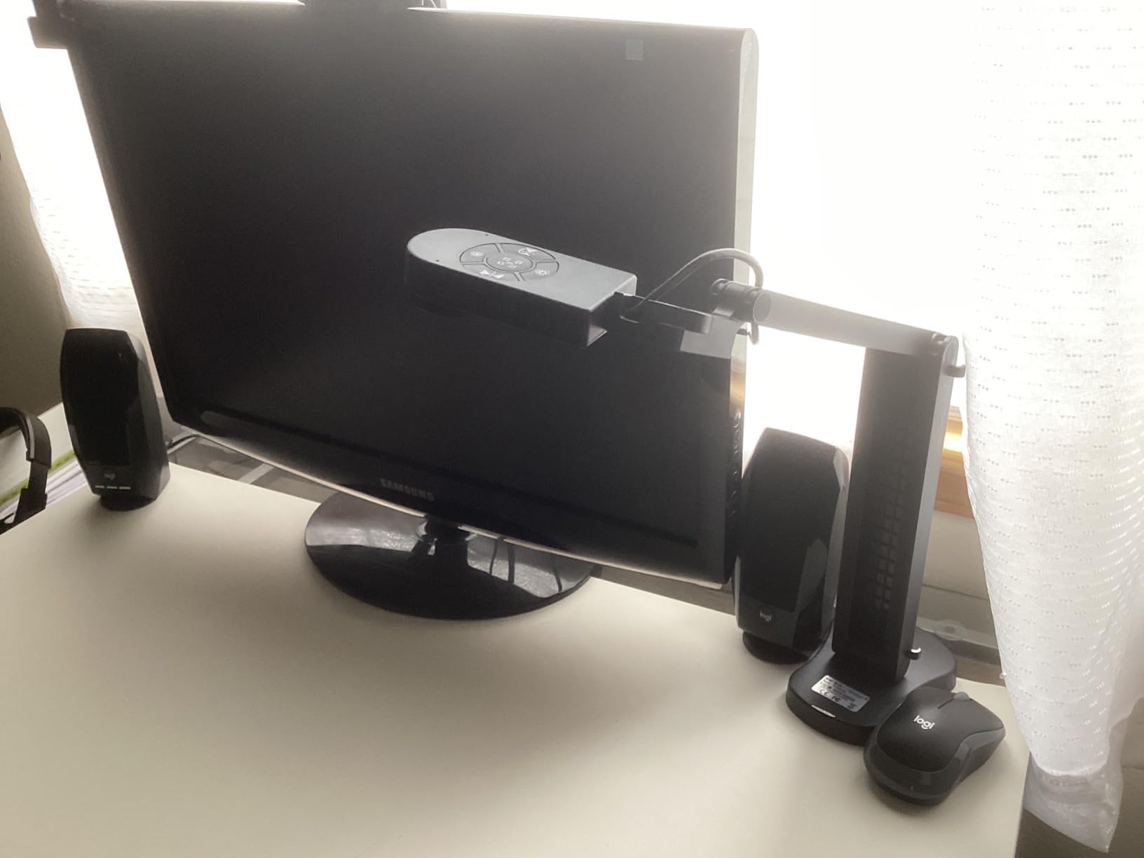 THUSTAR 8MP Document Camera & Webcam 4K with Dual Microphones, USB Visualiser A3-Size, 3-Level LED Lights, Image Invert Function, Fold, for Live Demo, Distance Education -Windows, macOS and Chrome OS customer photo 2