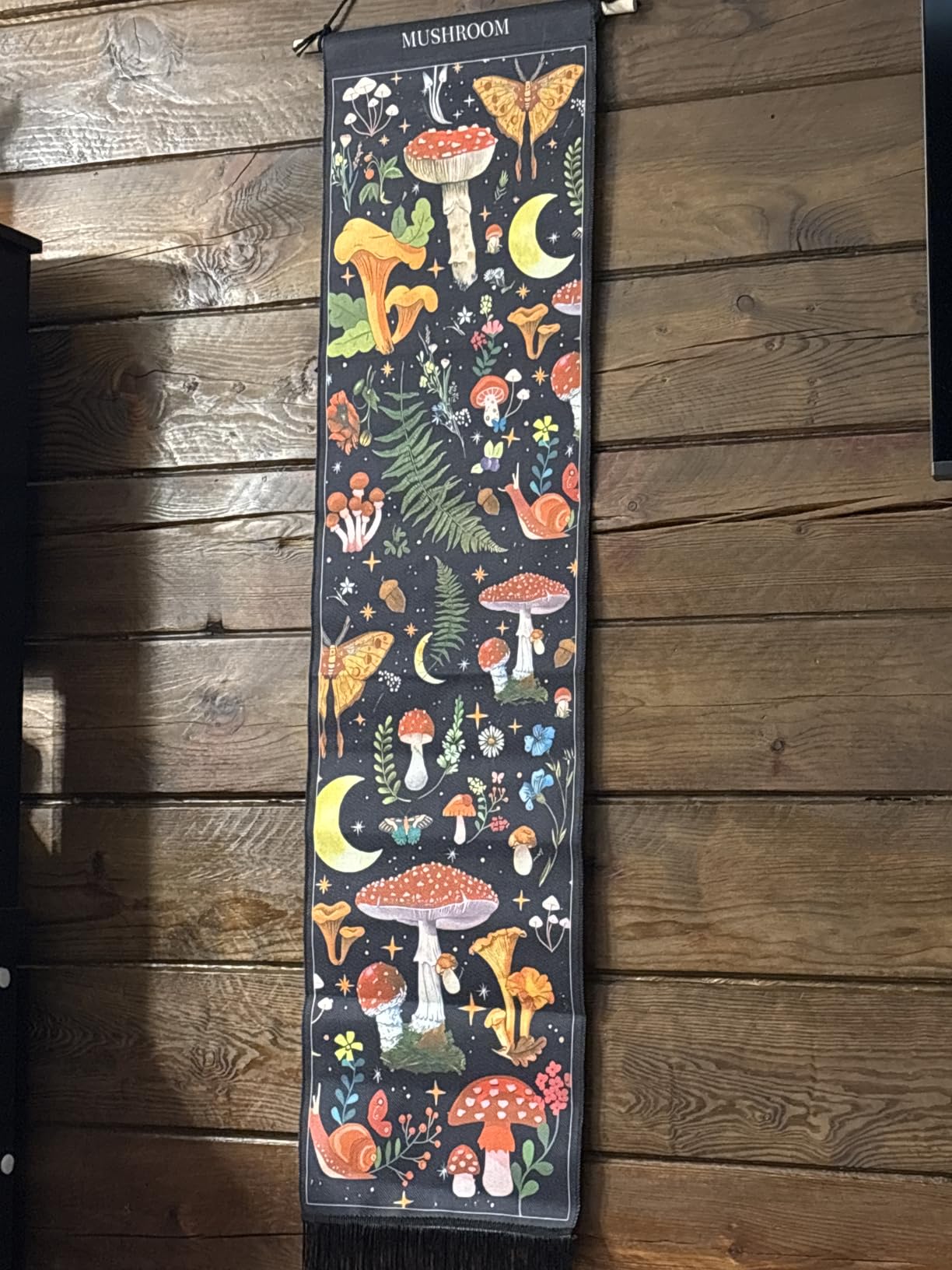 Tegeme Vintage Tapestry 52'' x 13'' Long Vertical Wall Hanging (Flower) customer photo 1