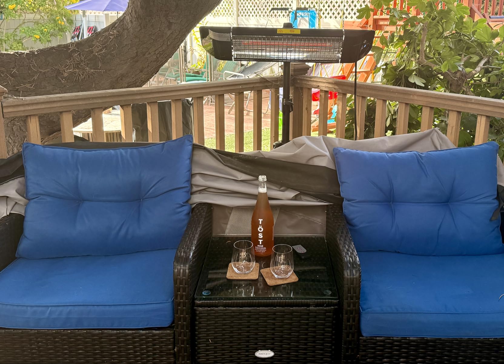 Paraheeter Outdoor Electric Infrared Patio Heater, 1500W customer photo 1