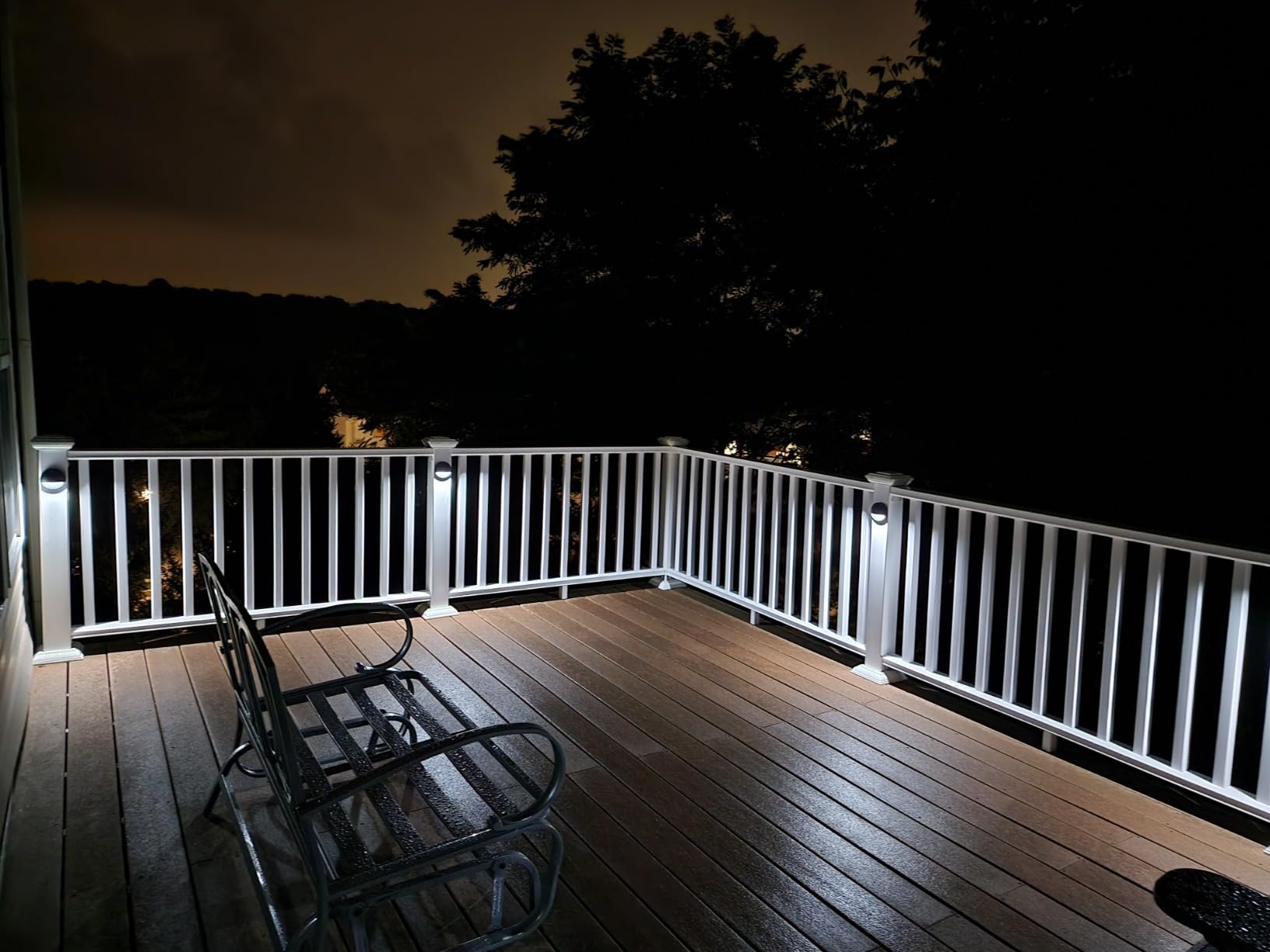 CLOUDY BAY [12 Pack] 3CCT Low Voltage LED Deck Lights Outdoor,2700K/3500K/5000K Selectable,Landscape Step Stair Railing Fence Light Wired,3W,12V-24V AC/DC Deck Lighting Fixtures customer photo 1
