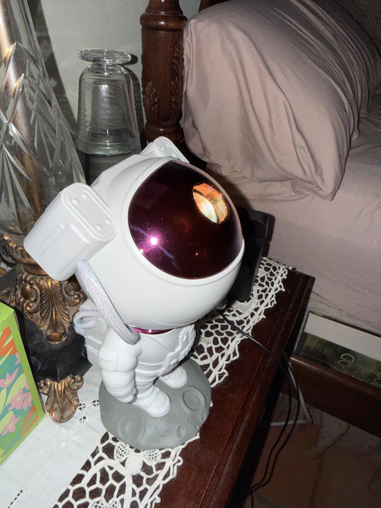 Star Projector Galaxy Night Light - Astronaut Space Projector, Starry Nebula Ceiling LED Lamp with Timer and Remote, Kids Room Decor Aesthetic, for Christmas & Birthdays customer photo 2