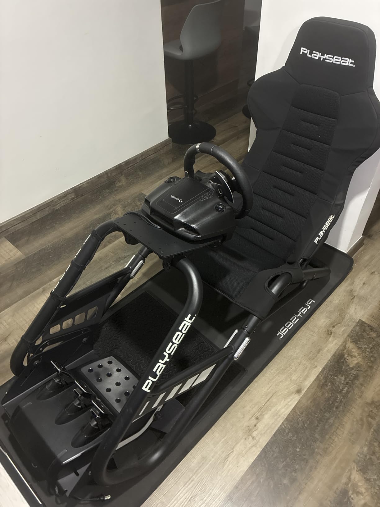 PLAYSEAT Trophy Sim Racing Cockpit | High Performance Racing Simulator Cockpit | Supports Direct Drive | Compatible with All Steering Wheels & Pedals on the Market | Supports PC & Console | Black customer photo 2