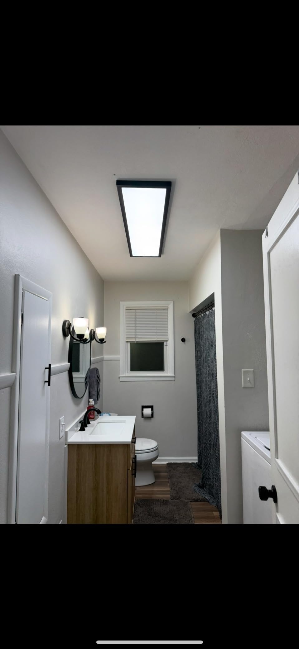 VerRon Wall Sconces Set of 2 for Bathroom, Modern Vanity Light Fixtures | Matte Black Wall Mount Lighting Lanterns, Farmhouse Wall Lights with Clear Glass Shade for Bedroom Living Room Mirror Kitchen customer photo 2