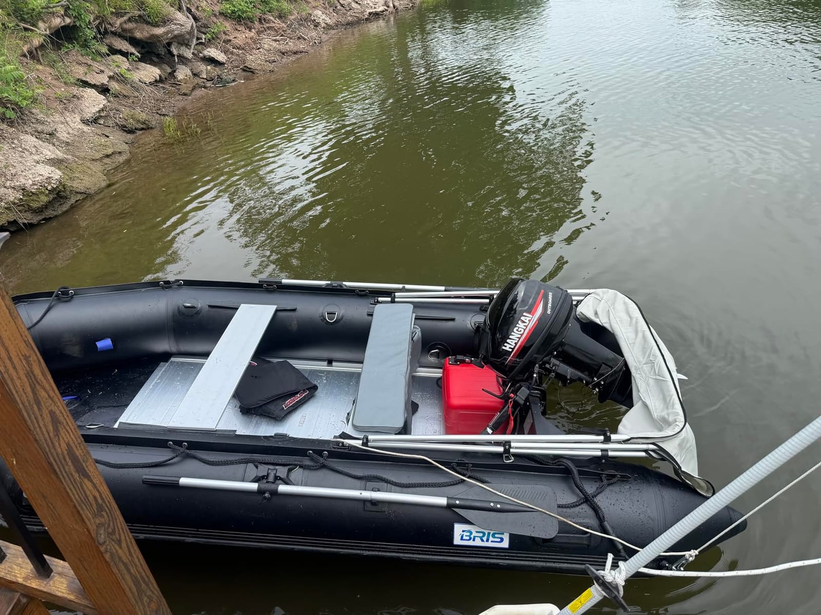 Outboard Boat Motors, 2 Stroke 18HP Outboard Motor Boat Motor, 246CC Heavy Duty Fishing Boat Engine Marine Engine with CDI Ignition System Water Cooling System, 40CM/16inch Short Shaft customer photo 1