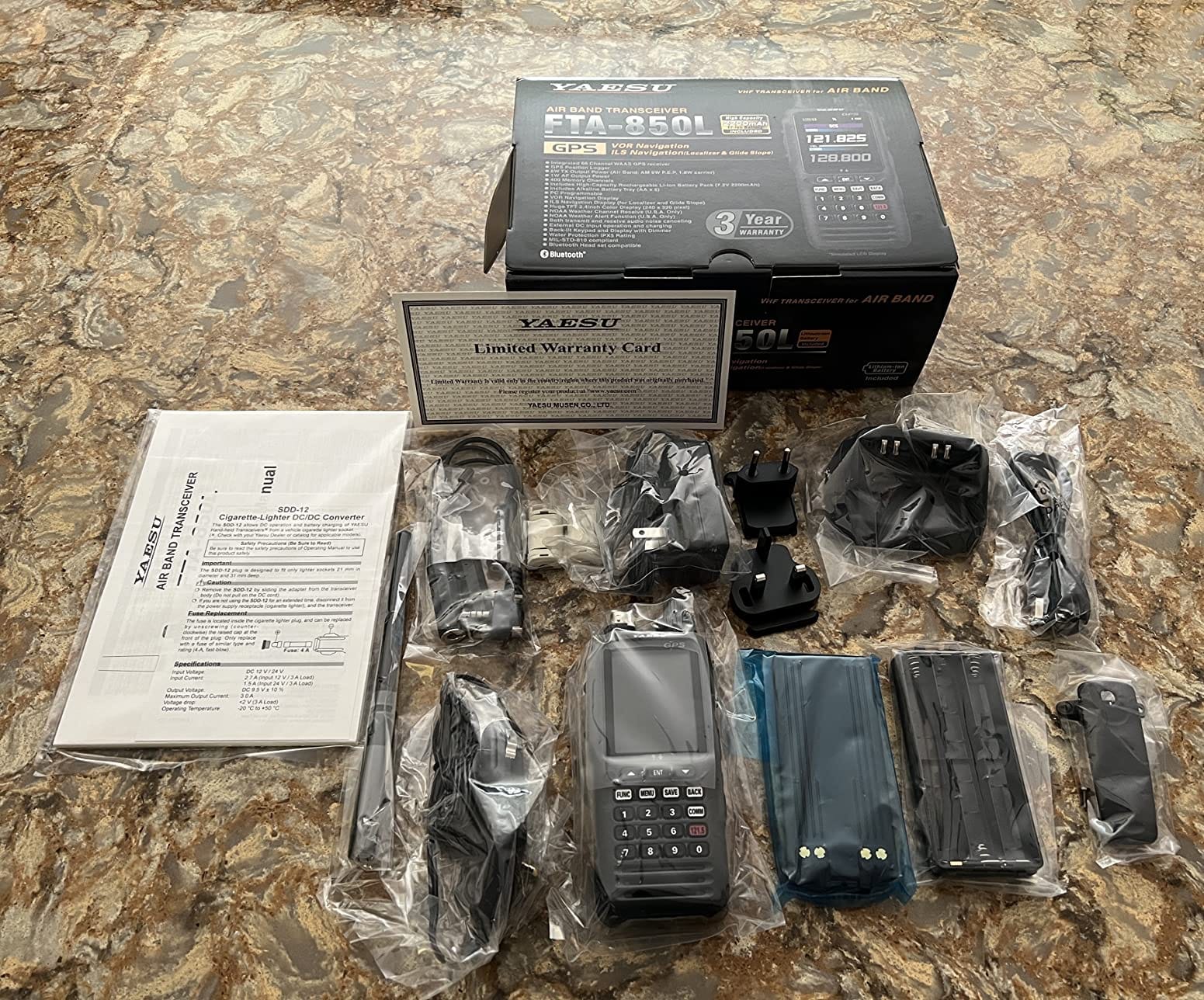 Yaesu FTA-850L Color Bluetooth NAV/COM Aviation Transceiver customer photo 1
