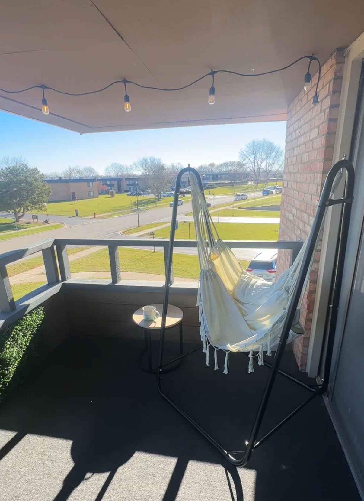 TOREVISIOR Hammock Chair with Stand, 350 lbs Swing Chair for Indoor Outdoor customer photo 1