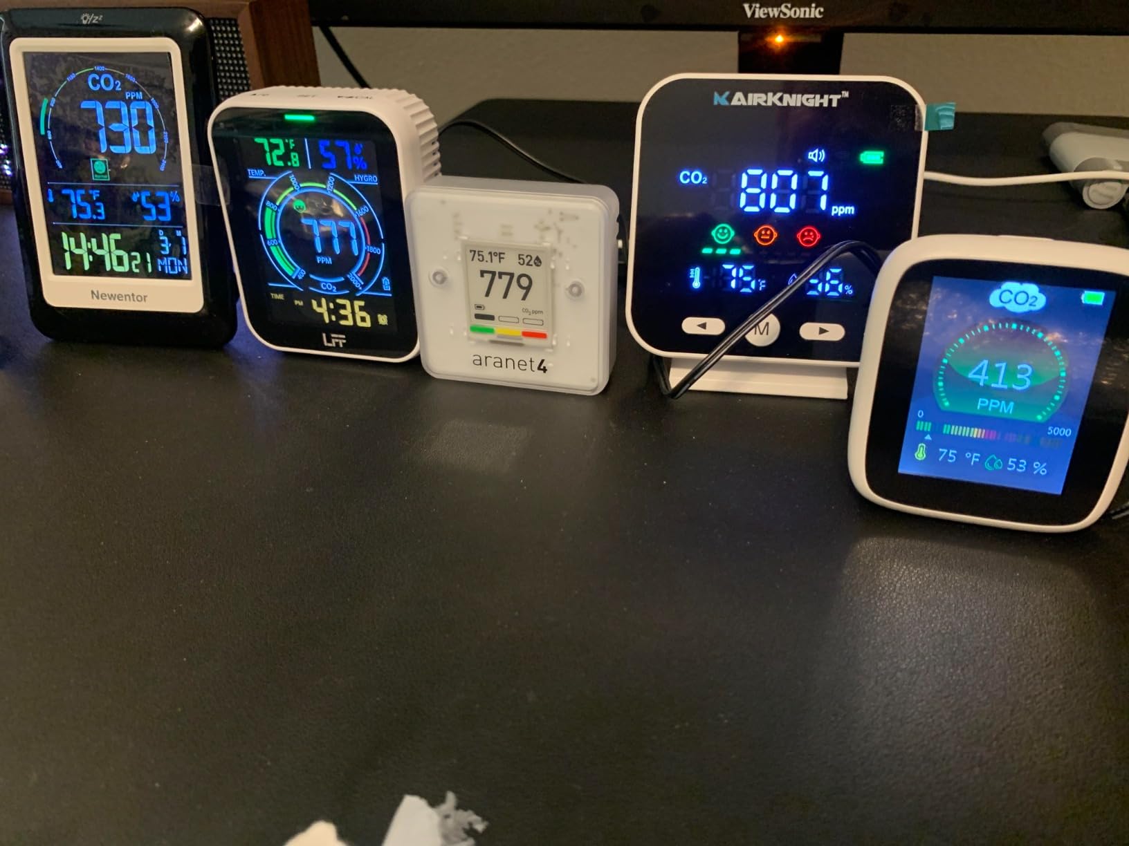 Newentor CO2 Monitor, Indoor Air Quality Meters, Carbon Dioxide Detector customer photo 2