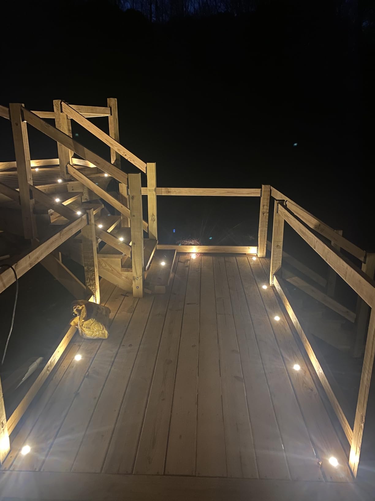HIBOITEC Recessed LED Deck Light Kits(16Pack), 12V Low Voltage Landscape Lighting IP67 Waterproof Outdoor Step Stair Lights Warm White Deck Lighting for Garden Yard Steps Stair Patio Floor Decoration customer photo 1