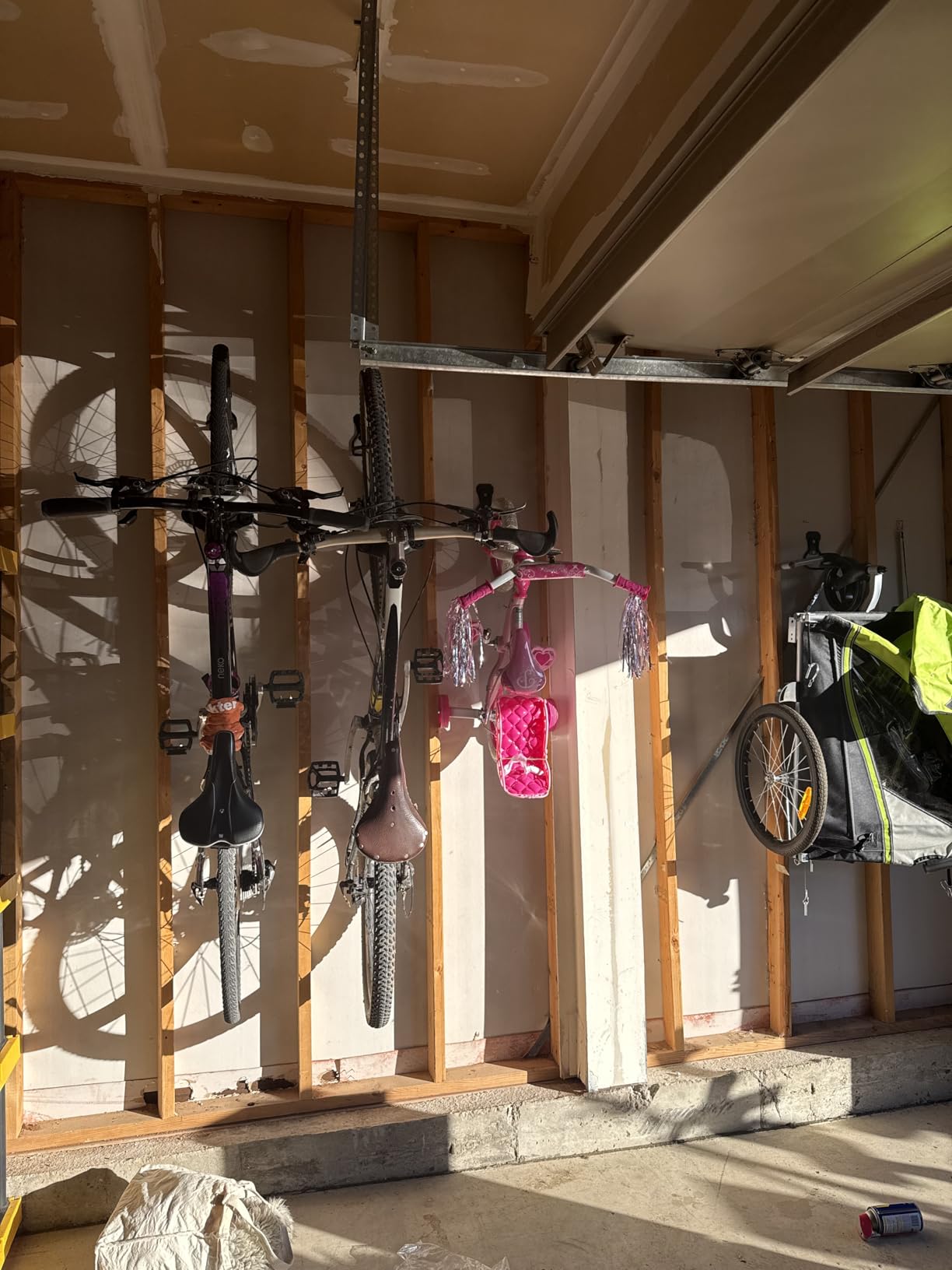 Housolution Bike Wall Mount with Fixed Hook, [4 Pack] Bike Storage Rack | Bike Rack Vertical Stand for Garage - Easily Hang/Detach - with Screws Iron Bike Hanger Brackets customer photo 2