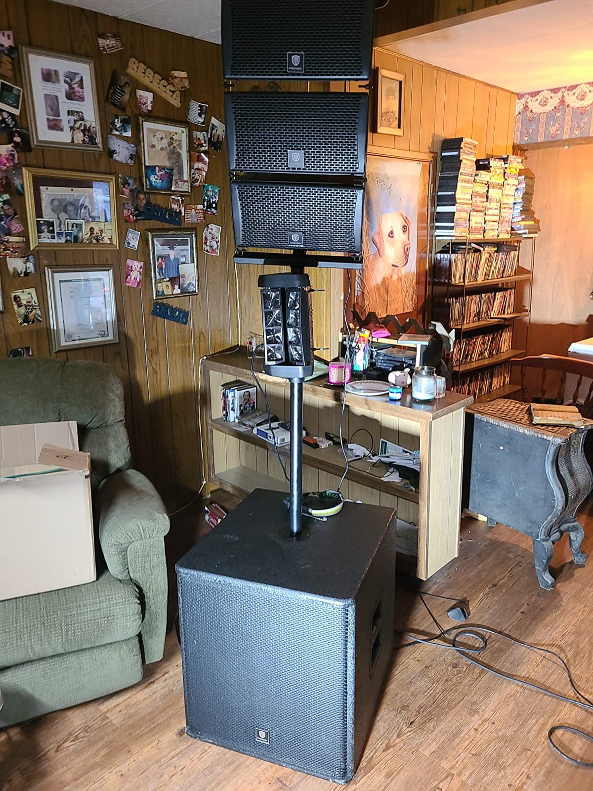 PRORECK Club 8000 18-inch 8000W P.M.P.O Stereo DJ/Powered PA Speaker System Combo Set 6 Line Array Speakers and Two 18 inch Subwoofers with Bluetooth/USB Drive Read/SD Card/Remote Control customer photo 1