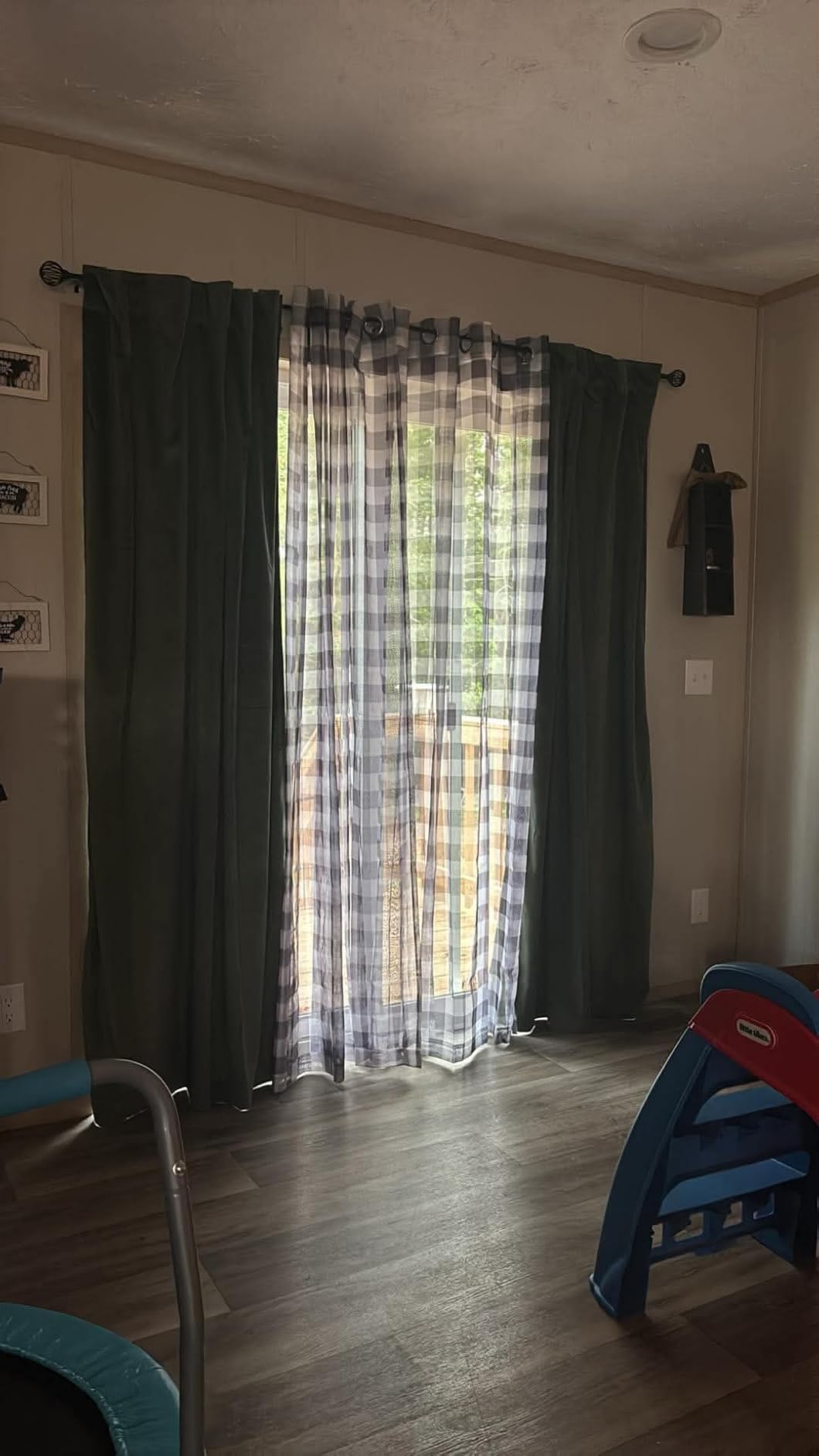MIULEE Velvet Curtains 52x84 inches 2 Panels Olive Green Blackout Curtains | Luxury, Bedroom Living Room, Thermal Insulated, Super Soft Window Drapes, Rod Pocket & Back Tab customer photo 2