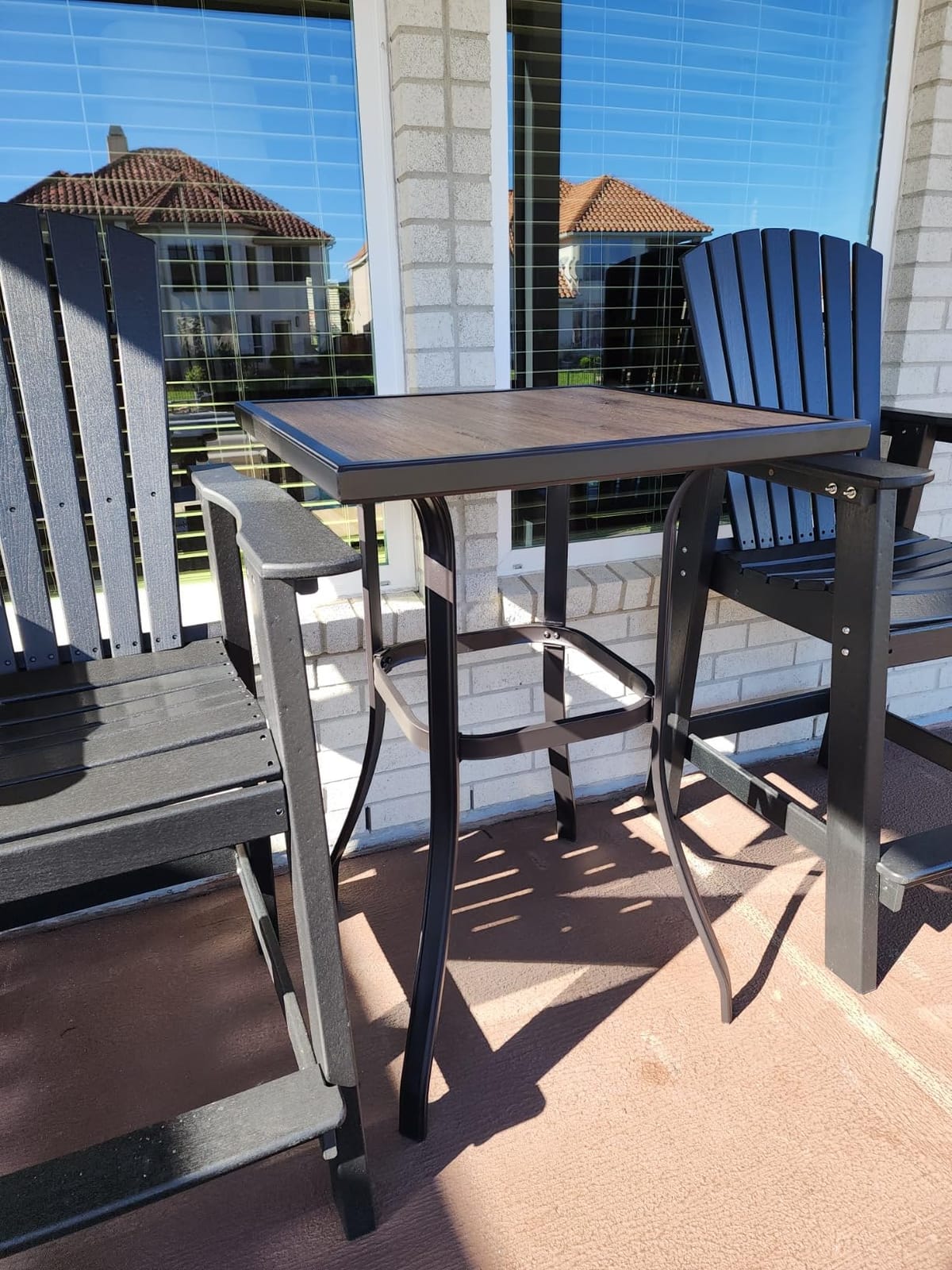 PHI VILLA Outdoor Patio Bar Set of 4,High Top Furniture Set customer photo 2