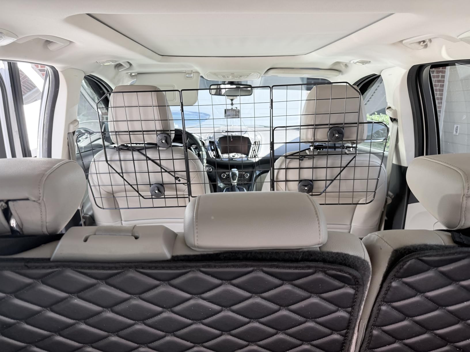 FEED GARDEN Dog Car Barrier for SUV, Heavy Duty Steel Wire Mesh Pet Divider customer photo 2