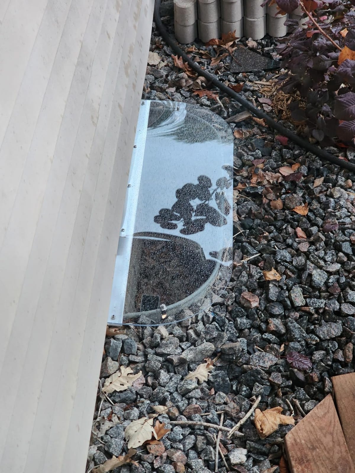 Clear Polycarbonate Window Well Cover Sloped Elongated (40