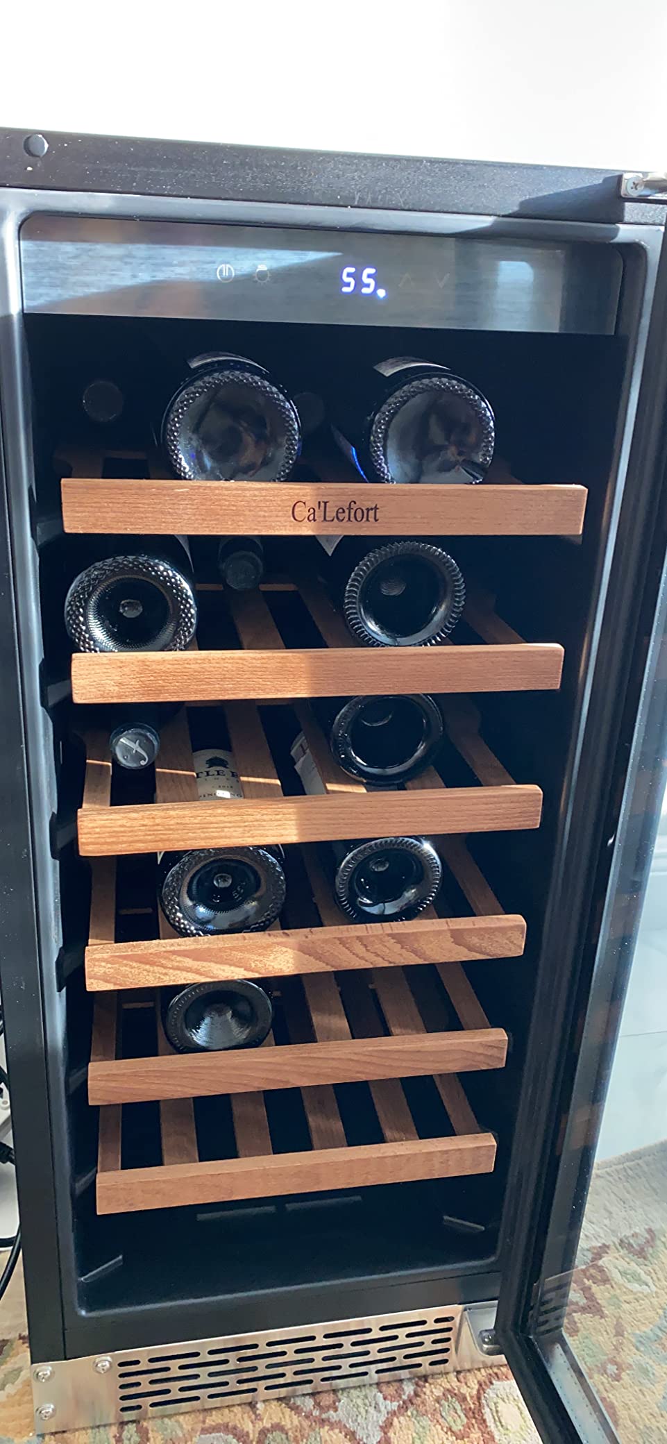 Ca'Lefort 15 Inch Wine Fridge, 33-Bottle Wine Cooler Refrigerator customer photo 2
