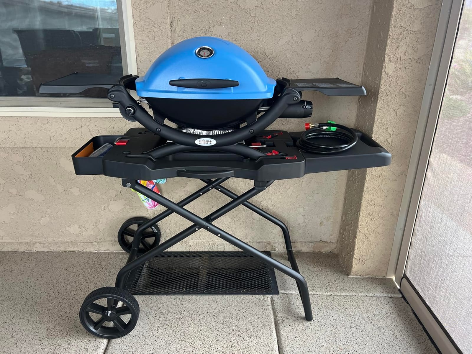 Outdoor Grill Stand for Weber Q1200, Q1000, Q2200, Q2400, Portable Grill Cart for Blackstone 17