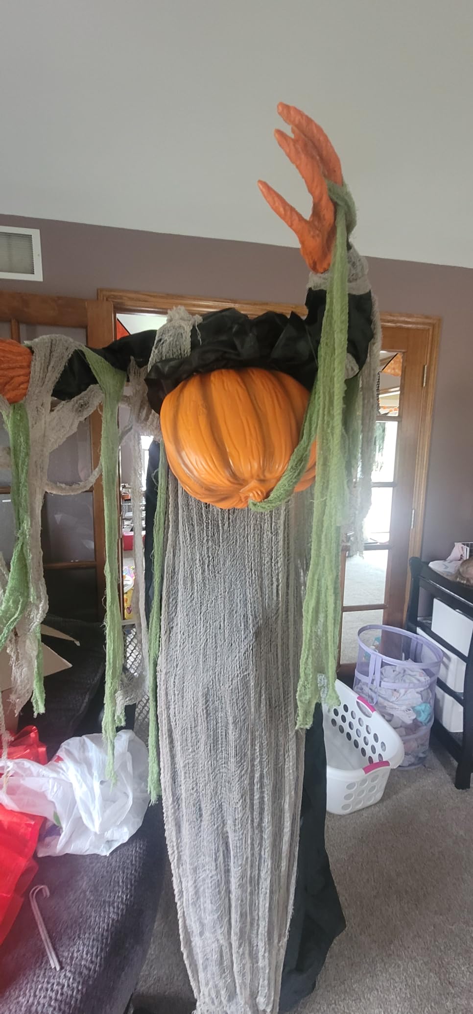 6 Ft Animated Halloween Root of Evil Prop, Halloween Decorations Outdoor | Spooky Sound & Touch Activated Motion Sensor Realistic Sound Effects Haunted House Halloween Party Decor customer photo 2